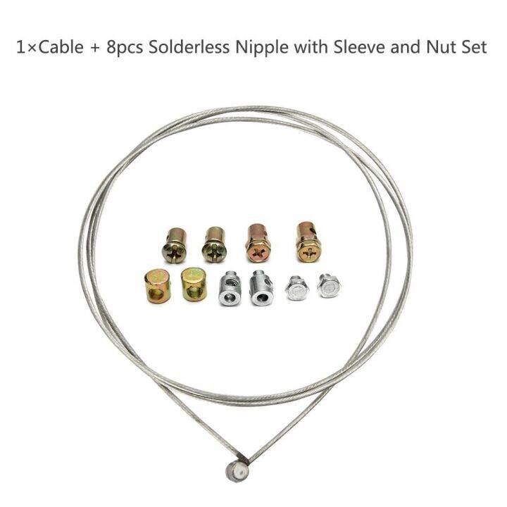 MOUMU 40 Inch Screw Motorcycle Emergency Brake Accelerator Cable Throttle Cable Repair Kit