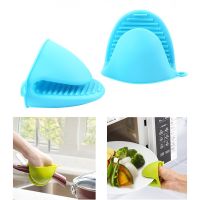 Thicken Silicone Anti-Hot Gloves Microwave Oven Glove Insulation Non Stick Anti-slip Grips Bowl Pot Clips Kitchen Cooking Gadget Pots Pans