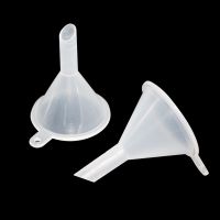 2 Pcs small mini transparent plastic perfume bottle liquid funnel laboratory accessories small tool packaging auxiliary tools