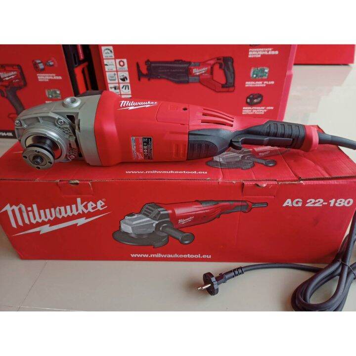 milwaukee-เครื่องเจียรไฟฟ้า-มิลวอคกี้-7-นิ้ว-2200w-ag22-180