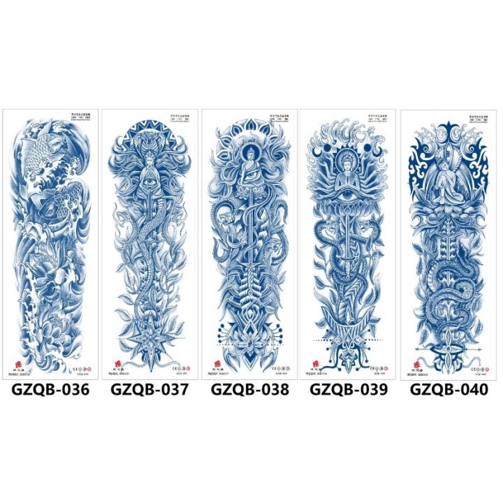 คลังสินค้าพร้อม-หมึกรอยสักชั่วคราวน้ำปลอกแขนเต็มรูปแบบกันน้ำติดทนนาน15วันรอยสักปลอมบอดี้อาร์ตขนาดใหญ่สำหรับรอยสักสวยงามผู้ชายผู้หญิงผู้ใหญ่