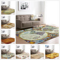 Large World Map Cars Rug Bedroom Kids Baby Play Crawling Mat Memory Foam Area Rugs Car for Living Room Home Decorative