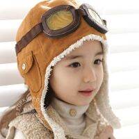 ㍿✱ jiozpdn055186 Chapéus de bebê inverno quente bonés piloto para meninos chapéu lã grosso dentro aviador