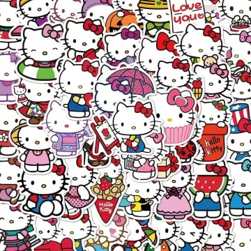 50pcs Creative Cute Kawaii Kuromi My Melody Stickers Keroppi