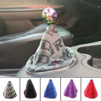 JDM สไตล์เจ้าสาวผ้าใบ Universal Shift Lever Knob Boot Cover Racing Shift Knob Collars RS-SFN059