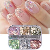 【CW】 Slices Glitter Abalone Flakes Paillettes Decoration Stones Manicure Adornment YHFG