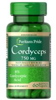 ถั่งเฉ้า puritan pride Cordyceps Mushroom 750 mg 60 แคปซูล ✅ สารสกัดถั่งเฉ้ามากถึง 750 mg