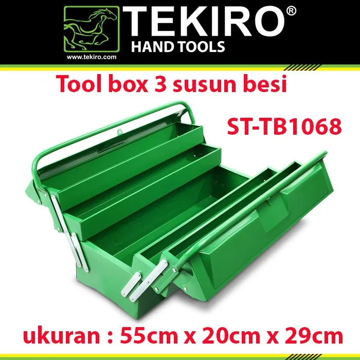 Tekiro Tool Box 3 Susun Toolbox Tingkat Tempat Perkakas & Peralatan ...