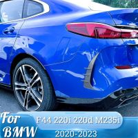 F44สำหรับ BMW 2 Series Gran Coupe M Sport 2020-2023 + 2ชิ้น Bemper Belakang ด้านสปอยเลอร์ปีกลมสติกเกอร์ปรับแต่ง