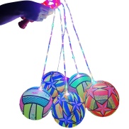 CW Kid Toy LED Luminous Flashing Sport Fitness Bouncy Ball Portable