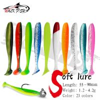 【LZ】๑✕☑  Peixes 10 da caminhada pces 5.5cm 6.3cm 7cm 9cm sem-fim macio iscas isca de silicone peixes do mar pva swimbait wobblers bens para a pesca artificial