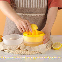 Lemon Squeezer 2 in 1 Juicer Juice Press Yolk Separator PP Hand Tool for Fruit Orange