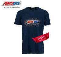 AMSOIL T-Shirt เสื้อยืดแอมซอยล์สีกรม ดีไซน์ใหม่ ของแท้ 100%