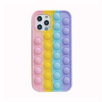 Rainbow Decompression Silicone Case For For iPhone 12mini 11 Pro X XR XS Max 5 6 7 8 plus Mobile Phone Protective Case