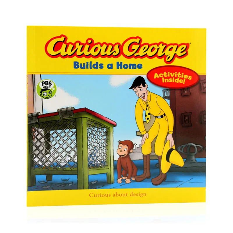 Original English genuine Curious George curiosity monkey George Builds a  home | Lazada PH