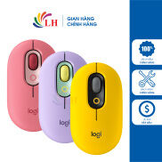 Chuột không dây Logitech Pop Mouse - Hàng chính hãng - Màu sắc nổi bật