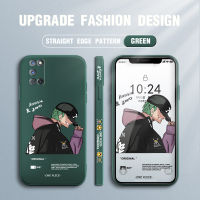 (คลังสินค้าพร้อม) เคสโทรศัพท์เซลล์สำหรับ OPPO A92 /OPPO เคสโทรศัพท์ A52สำหรับเด็กผู้ชายเด็กผู้หญิงอะนิเมะ Roronoa Zoro เคสขอบด้านข้างน้ำฝาหลังปกป้อง