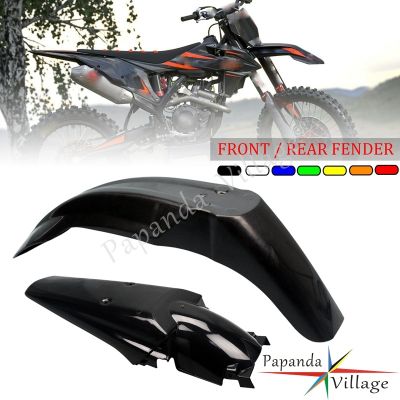 【CW】 Black Supermoto Dirt BikeSport FrontRear Mudguard for HondaKawasakiCRF XR KLXDRM RMZ85 450