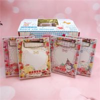 【jw】♣﹊✈  Small Board Clip Color Page Note Notebook Student Stationery Office Supplies Anime