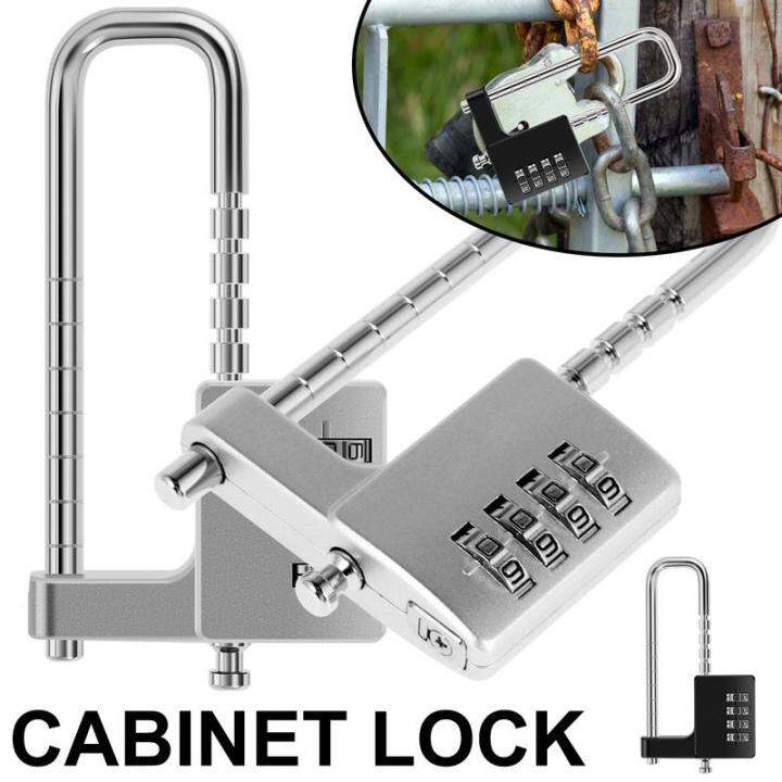 GUFUZI Gym Locker Lock 4 Digit Combination Padlock Heavy Duty Long ...