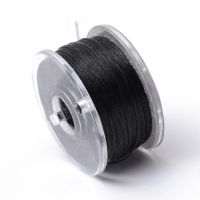 hot！【DT】 50yards/roll 0.1mm Coated Polyester Threads Beads Jewelry Beading Cords Making Findings