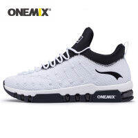 ONEMIX Men Running Shoes Outdoor Mesh Sport Shoes Women Breathable Casual Lace-up Fitness Comfortable Sneakers Free Shipping