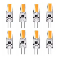 10ชิ้นล็อต LED G4 6วัตต์หลอดไฟ AC DC 12โวลต์220โวลต์หลอดไฟ LED ซังสปอตไลโคมระย้าแทนที่หลอดฮาโลเจนเย็นอบอุ่นสีขาว