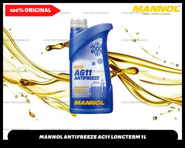 5 Liter MANNOL Longterm Antifreeze AG11 Kühlerfrostschutz Konzentrat Blau G11 EB