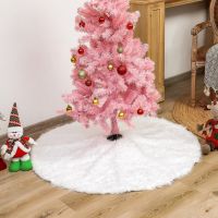 【YP】 Skirt Round Faux Fur Fluffy Xmas Decorations for