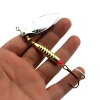 【lz】✤✳  Isca artificial para pesca de trutas wobblers truta metal colher com três ganchos 10cm 17g 1 parte