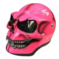 Halloween Motorcycle Helmet Skull Mask Skull Skeleton Visor with Adjustable Belt Gift for Young People