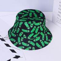 [Fine Jewelry] FashionPickle Rick Cotton หมวกถังใหม่ Rick Fishing CapAnime Cotton Print Chihuamanhat Sun Fishing Boonie Hat