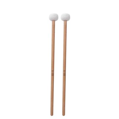 2 Mallets Hammer Kit Dingyin Drum Hammer for Timpani Snare Drum Instrument Accessories