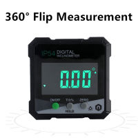 IP54 4*90 ° ดิจิตอล Inclinometer มุมไม้โปรแทรกเตอร์แสงไฟไม้โปรแทรกเตอร์ลาดเมตรด้านเดียวแม่เหล็กอิเล็กทรอนิกส์ Goniometer