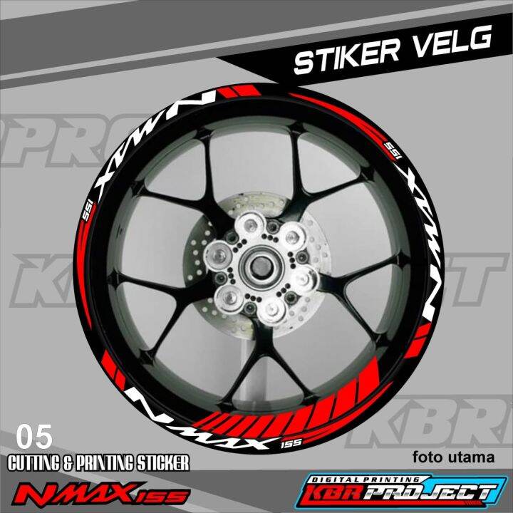 Sticker Cutting Lis Velg Motor Yamaha Nmax Sticker Cutting Velg