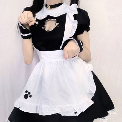 Women Sexy Lingerie French Apron Maid Dresses Cosplay Costume Servant Lolita Hot Outfit Dress Restaurant Uniform Role Play