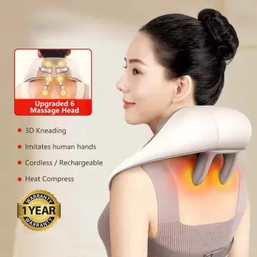 Rechargeable Neck Shoulder Back Massager with - Rebaid