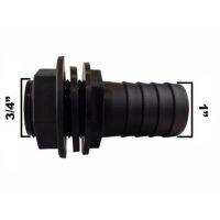 Water Butt/Tank 1in Overflow Connector With Nut &amp; Washer Fits 1in Overflow Pipe Garden Watering Equipment Wholesale Watering Systems Garden Hoses