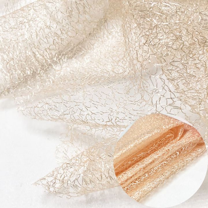 solid-color-irregular-hollowed-hard-mesh-lace-fabric-network-hollow-gold-silver-diy-sewing-wedding-dress-veil-clothes-curtain