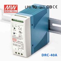 Original Mean Well DRC Series Meanwell DIN Rail แหล่งจ่ายไฟเพื่อความปลอดภัย40/60/100วัตต์เอาต์พุตเครื่องชาร์จแบตเตอรี่ UPS Function