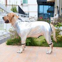 Dog Raincoat Outdoor Waterproof Rain Coat Jumpsuit For Medium Large Dogs Reflective Jacket Rainwear Adjustable Collar Clothes