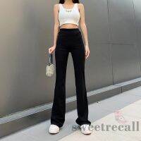 CODiy085671 SWE-Women Bell-Bottoms Pants Casual Long Slimming Solid Color Pants