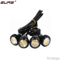 【LZ】✻  1pcs Car LED Signal Bulb 4smd Auto DRL Daytime Running Light Eagle Eye Fog Lamp Brake Reverse Parking Styling white yellow 23MM