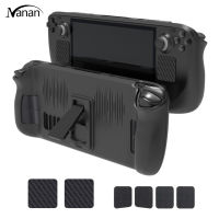 Games Console Protective Cover Set With Stand Touchpad Button Stickers Compatible For Steam Deck Sd016