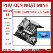 Combo main chip ASROCK B760M PRO RS + I5 13400F chip tray NEW chính hãng