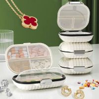 Pousbo® Seven day Travel Mini Portable Medicine Box High Beauty Multi Grids Sealed Storage Box for Split Jewelry Pill Dropship Medicine  First Aid Sto