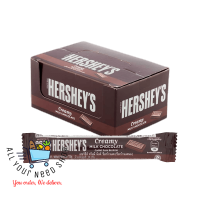 ช็อกโกแลต ครีมมี มิลค์ เฮอชี่ส์ เฮอร์ชี่ส์ เฮอร์ชีส์ HERSHEY Chocolate ขนาด 15 กรัม ยกแพ็ค 24 ชิ้น