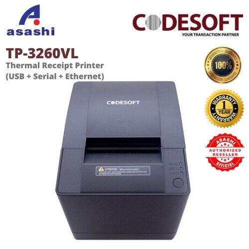 Code Soft TP3260VL Thermal Receipt Printer (USB + Serial +