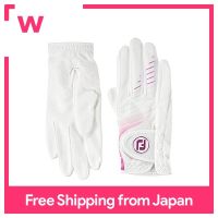 [FootJoy] ถุงมือกอล์ฟ21สองใจเย็นๆอดีตคู่สุภาพสตรีสีขาว/ชมพู20ซม.