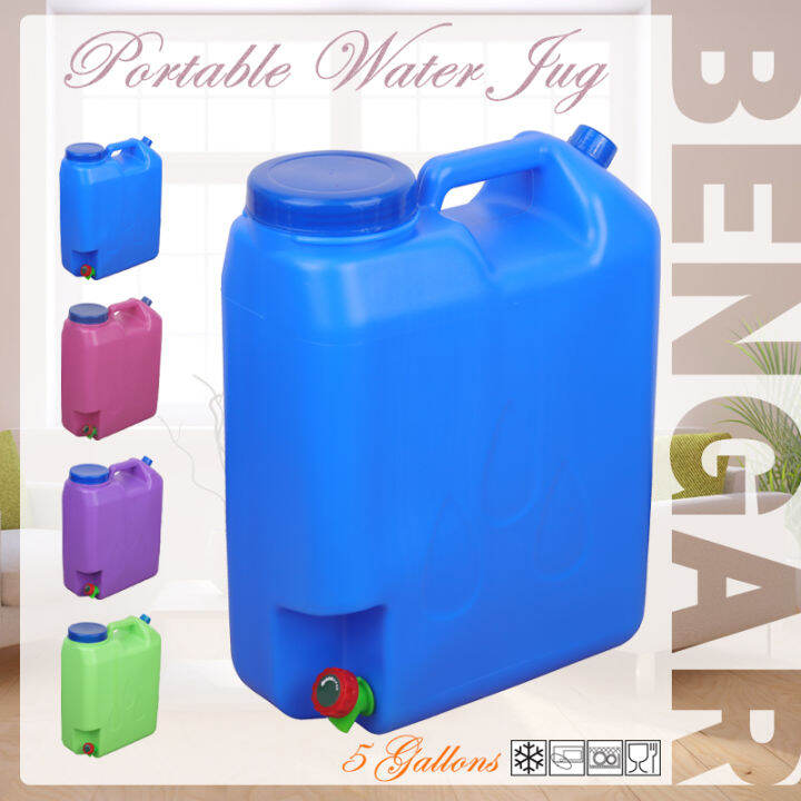 Plastic jug Mineral Water Container Jug Slim 20Liters 5gallon Colored